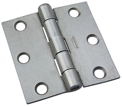 Plain Steel Removable-Pin Broad Hinge, 2.5 In.