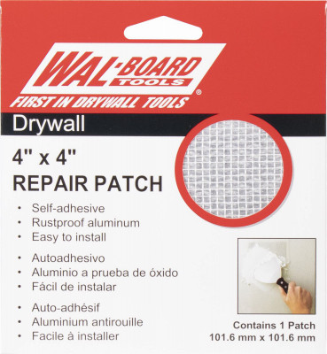 Drywall Patch Kit, 4 x 4-In.