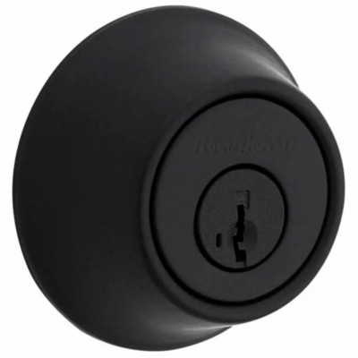 Single Cylinder Security Deadbolt Lock, Matte Black