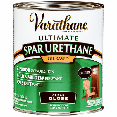 Spar Urethane, Oil-Base, Clear Gloss, 1-Qt.