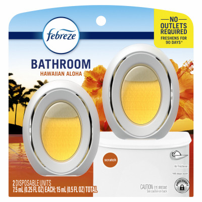 Bathroom Odor Eliminators, Hawaiian Aloha, 2-Ct.