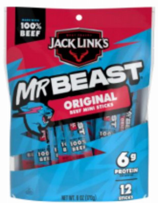 JACK LINKS MR BEAST 6 OZ ORIGINAL BEEF STICK MULTIPLACK