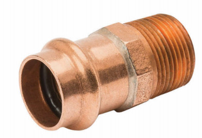 3/4 In. Press by Male Copper Pipe Adapter
