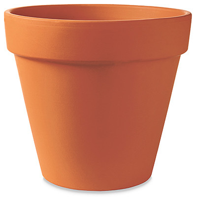 Terra Cotta Clay Flower Pot, Standard, 10-In. (6 pieces)