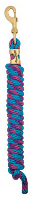 Horse Lead Rope, Blue/Pink Poly, 5/8 In. x 10 Ft.