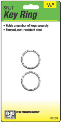 Split Key Ring, 3/4-In., 2-Pk. (5 pieces)