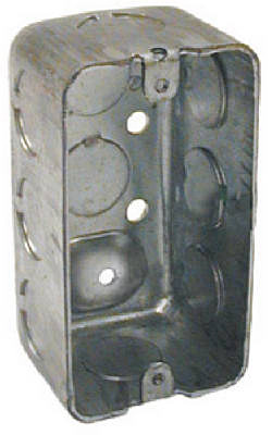 Handy Electrical Box, Drawn Corners, 1-7/8 x 4 In. Square