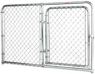 Dog Kennel Gate Panel, Silver Series, 4 x 6 Ft.