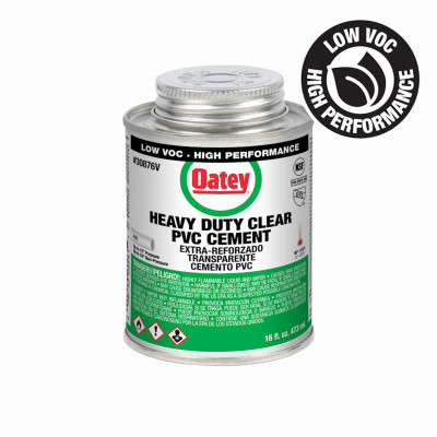 Clear Heavy-Bodied PVC Pipe Cement, 16 oz.