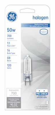 Quartz Halogen Lamp, T4, 50 Watt