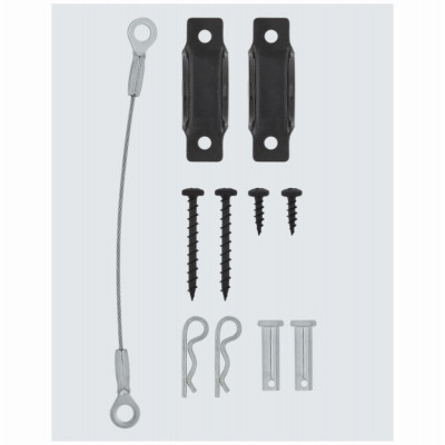Anti-Tip Furniture Kit, Wall Mount Bracket & Cable