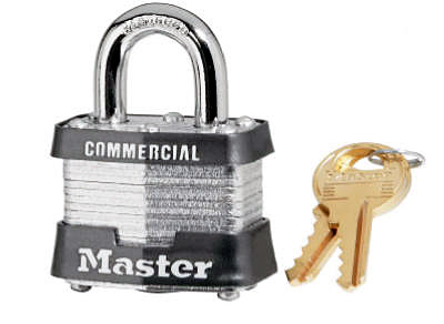 1-1/2 In. Laminated  Keyed Padlock