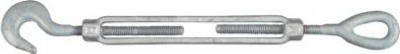 Turnbuckle, Hook & Eye, Galvanized, 3/8 x 6 In.
