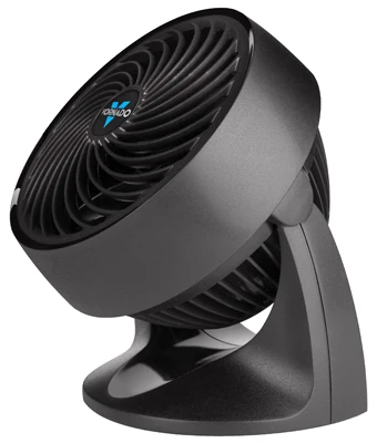 Vortex Air Circulator Fan, Compact, Black, 7 In.