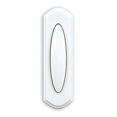 Basic Wireless Doorbell Button, White