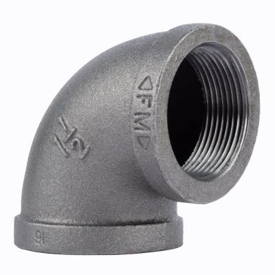 1-1/2 In. Black Pipe 90 Degree Elbow