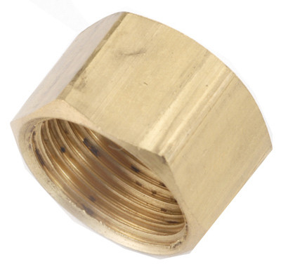 Brass Compression Cap, Lead Free, 5/8 In.