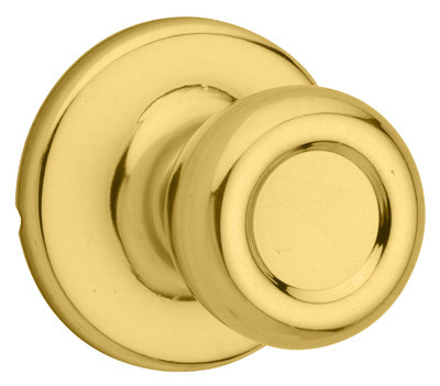 Security Tylo Passage Lockset, Polished Brass