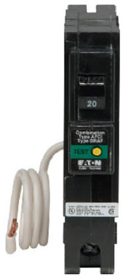 Single-Pole Type BR1 Combo Arc-Fault Circuit Breaker, 20A