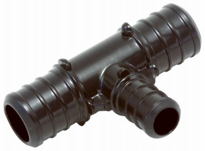 Poly Alloy PEX Barb Tee, 3/4 x 3/4 x 1/2 In., 5-Pk.