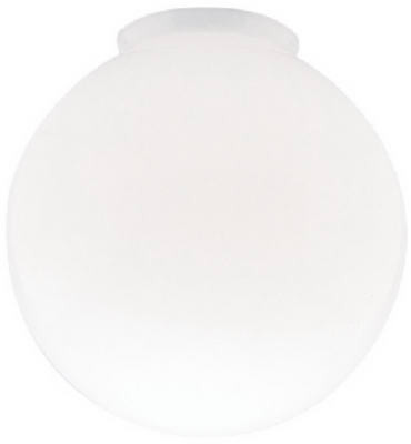 Gloss White Ball Globe, 8-In. (6 pieces)