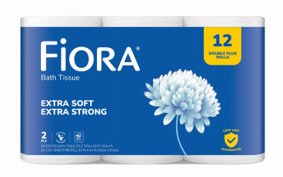Double Roll Bath Tissue, 2 Ply, 12-Pk. (4 pieces)