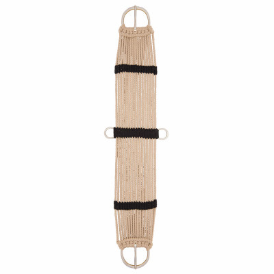 17-Strand Cinch, White/Brown Rayon, 32 In.