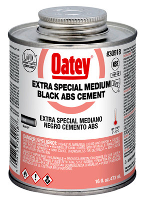 Black ABS Pipe Cement, 16 oz.