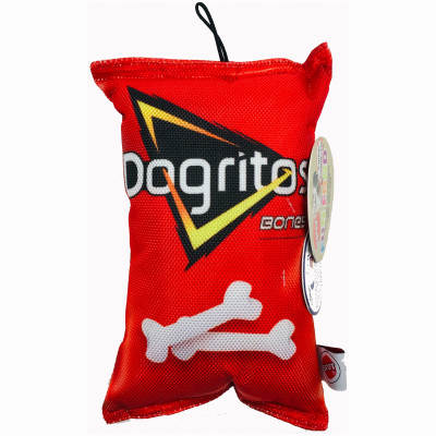 Dogritos Chips Squeaky Dog Toy, 8 In.