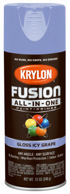 Fusion All-In-One Spray Paint + Primer, Gloss Icy Grape, 12-oz.