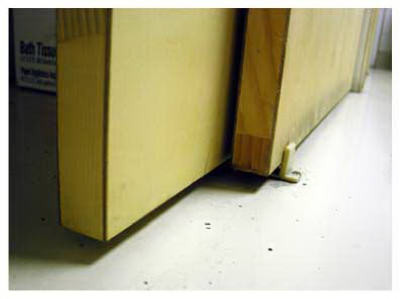 Bypass Sliding Door Guide, Heavy-Duty Plastic, Adjustable