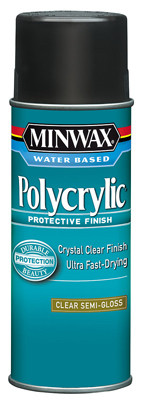 Polycrylic Aerosol Semigloss Water-Based Finish, 11.5 oz.