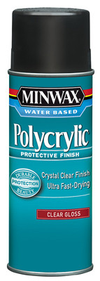 Polycrylic Aerosol Gloss Water-Based Finish, 11.5 oz.