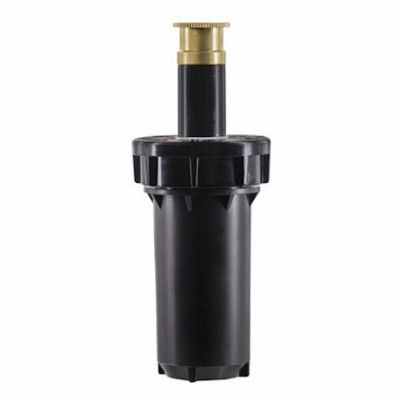 Pro Series Sprinkler Head, Pressure Regulated, Full Pattern, Brass Nozzle, 2-In. Pop-Up