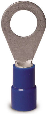 Ring Terminals, 16-14 AWG, 8-10 Stud, 100-Pk.