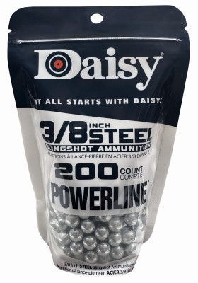 Powerline Slingshot Ammunition, Steel, 3/8 In., 200-Ct.