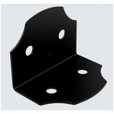 Hartley Collection Decorative Heavy Angle, Black, 5 x 3-1/2 x 3-1/2 In.
