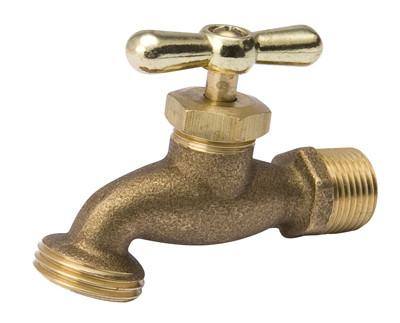 Hose Bibb, Standard, Brass, 3/4 In. Hose