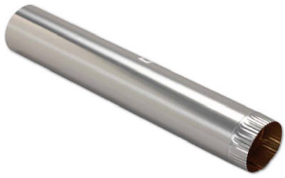 Aluminum Pipe, Snap Lock, 4 x 60 In.