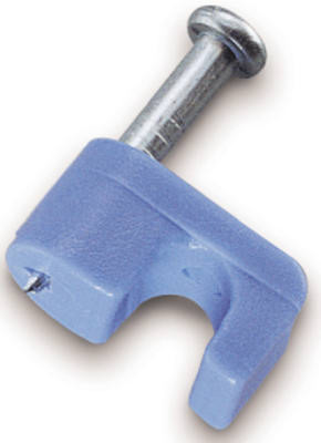 25-Pk. Blue CAT 5 Single Nail Cable Staples