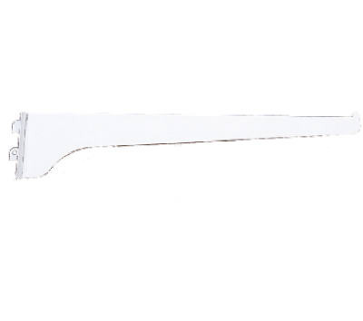 Shelf Bracket, White Steel, 6-In. (10 pieces)