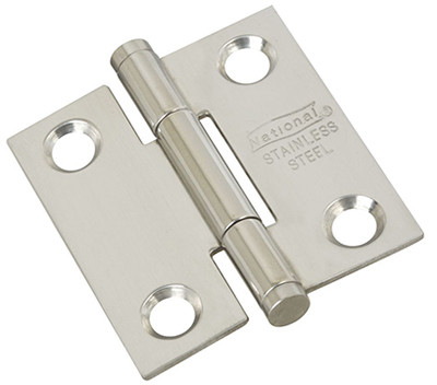 Door Hinge, Stainless Steel, 1-1/2 In.