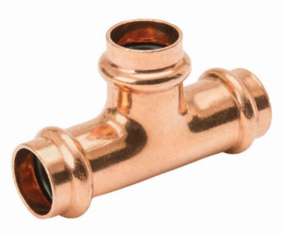 3/4 x 1/2 x 1/2 In. Press Copper Pipe Tee