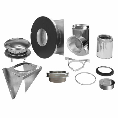 Selkirk Sure-Temp 6 In. Stainless Steel Thru-The-Wall Chimney Support Kit