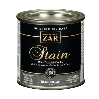 Interior Wood Stain, Blue Moon, 1/2-Pt