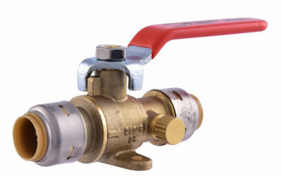 Ball Valve With Drain, 1/2 In.