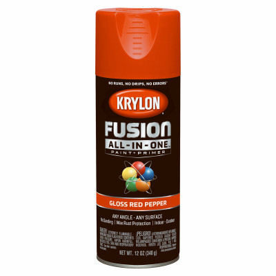 Fusion All-In-One Spray Paint + Primer, Gloss Red Pepper, 12-oz.