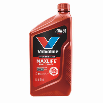MaxLife High Mileage Motor Oil, High-Mileage, SAE 10W-30, 1 Qt.