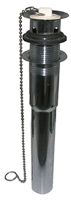 Lavatory Drain Tailpiece, Chrome, 1-1/4 x 8 In., 2-Pc.
