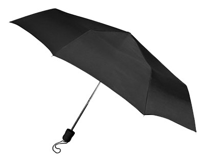 Mini Umbrella, Black, 42 In. Coverage